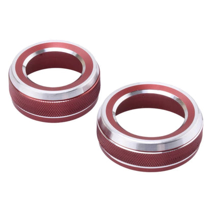 Red Central Air Conditioning Volume Control Ring Trim for Ford Ranger (2023-2025)