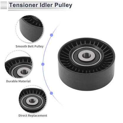 Drive Belt Idler Pulley for Ford Mondeo (2008-2015) 1 x Quality Replacement