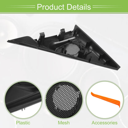 A Pillar Door Tweeter Speaker Cover Trim for Mazda 3 (2004-2009) Black