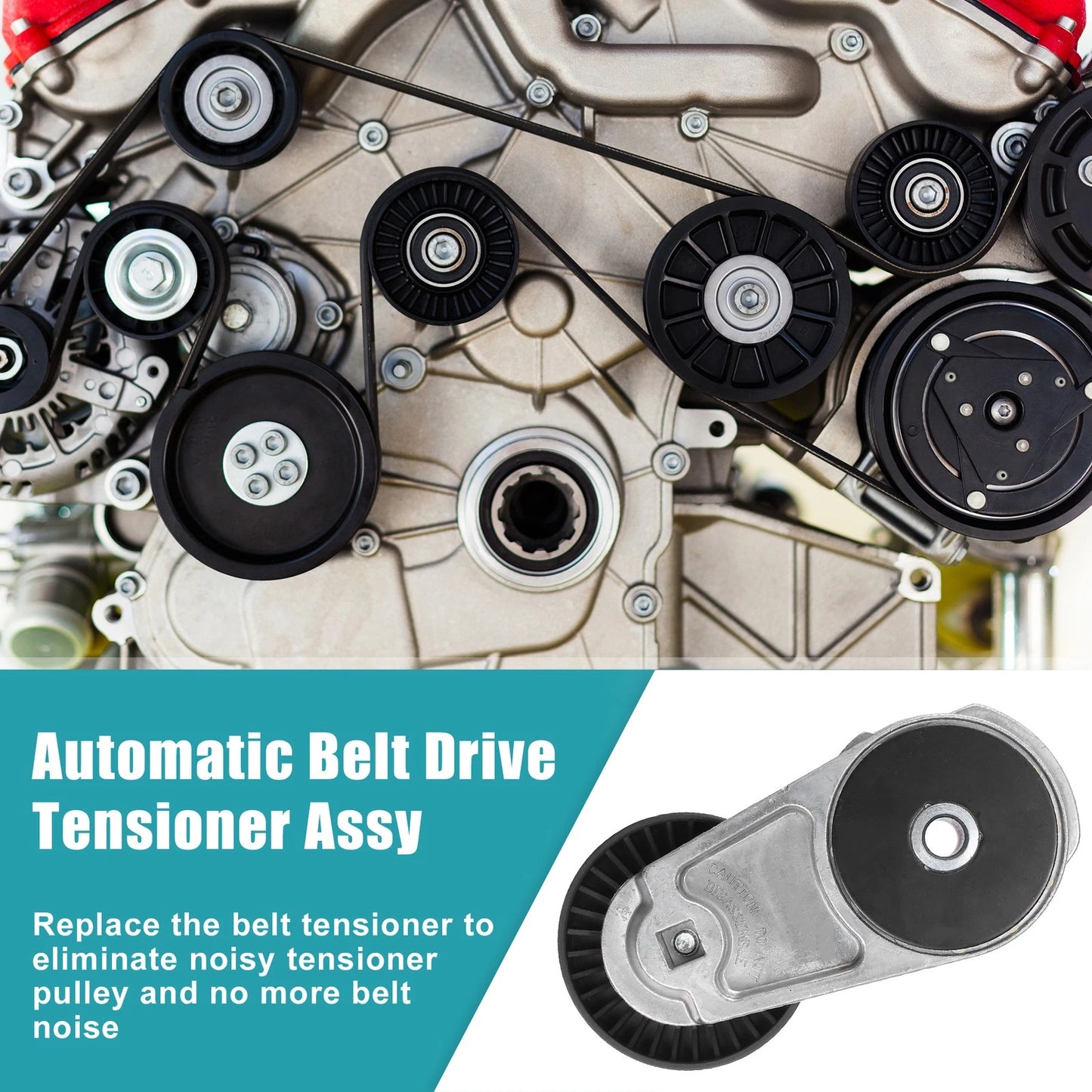 Drive Belt Tensioner Assembly for Dodge Ram Jeep (2011-2018)