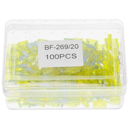 100 x Mini-Blade Fuses 20 Amp Yellow