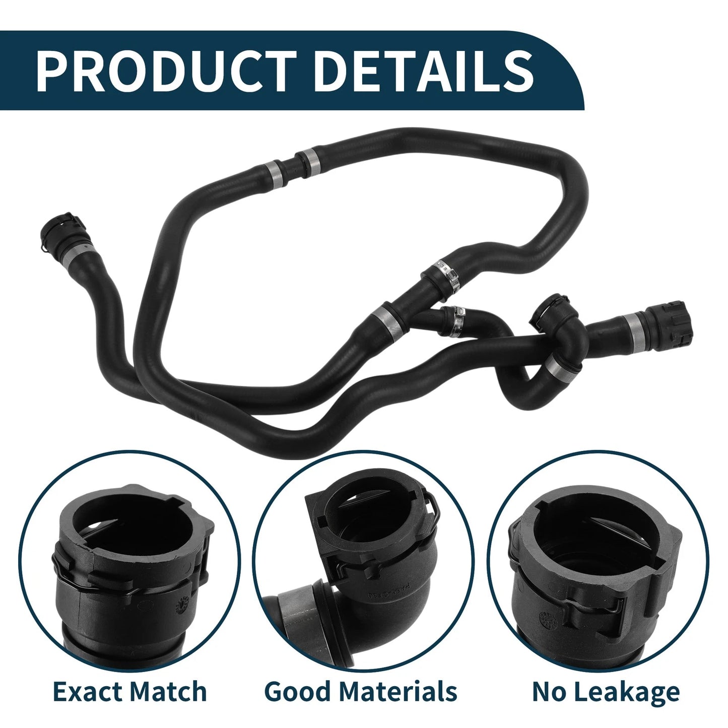 Radiator Hose for BMW 7 Series 2003-2008 Coolant Pipe