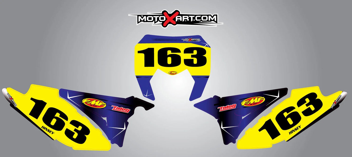 Barbed Style Number Plate Stickers for Sherco SE 250 300 (2012-2016)