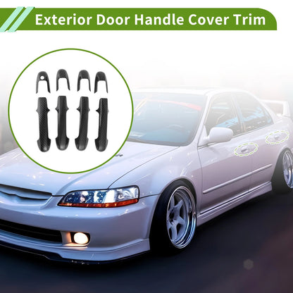 Exterior Handle Cover Trim for Honda Accord 7th Gen (2003-2007) Carbon Fiber