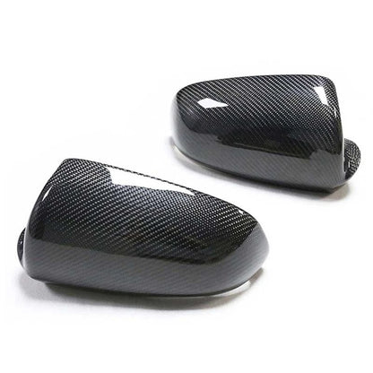 REAL Carbon Fiber Side Mirror Replacement Cover Caps  for Audi A4 B7 2005-2008