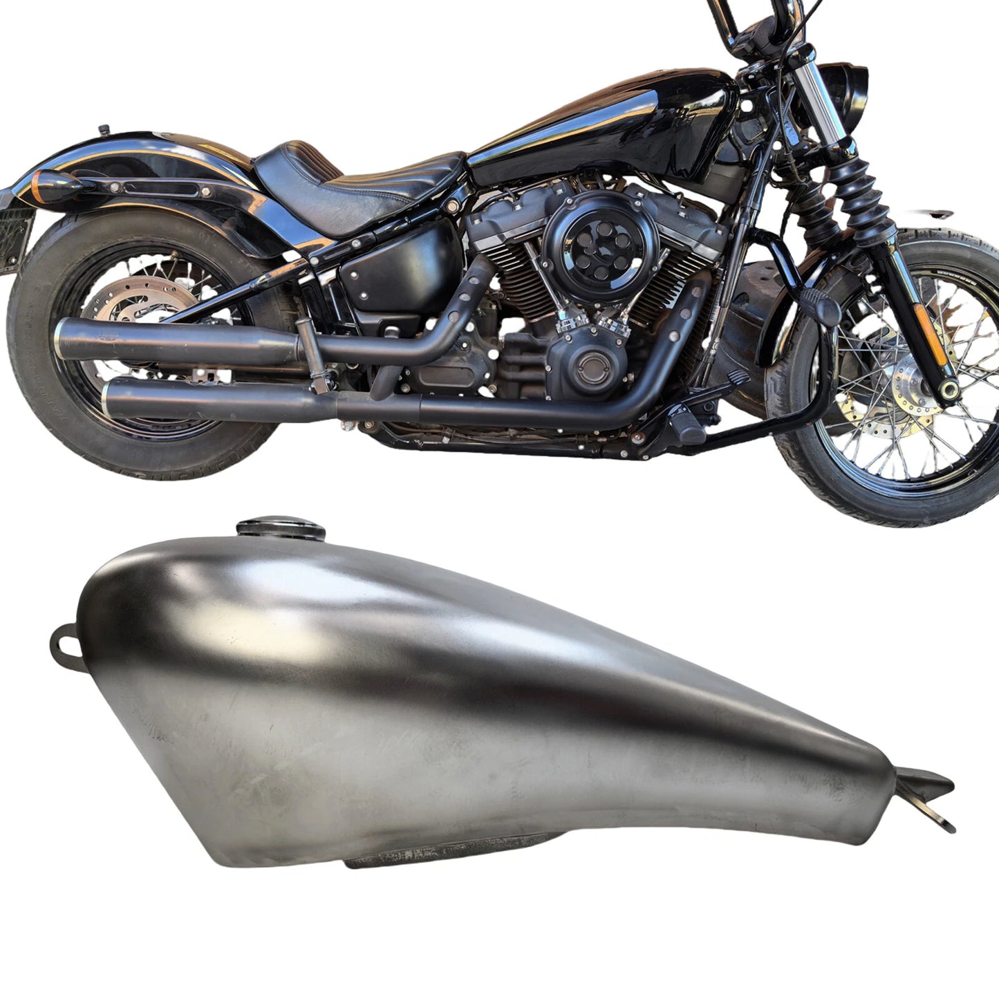 Fuel Tank for Harley Softail Fat Boy Breakout (2014-2023) 14L Silver