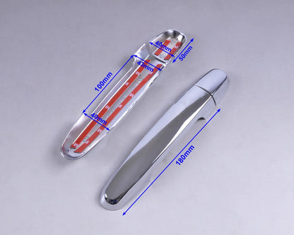 10 x Triple Chrome Door Handle Cover Trim for Toyota RAV4 (2006-2023)