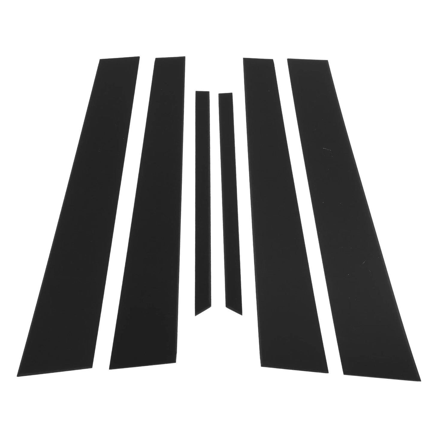 6 Pcs Door Pillar Window Trim for Honda Accord (2003-2007) Black