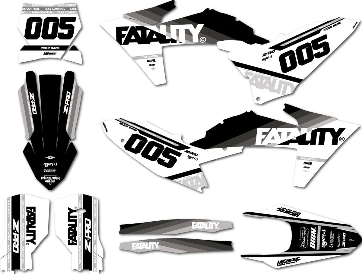 Rebel Style Decals Custom Sticker Kit for KTM SX 125 (2023-2024)