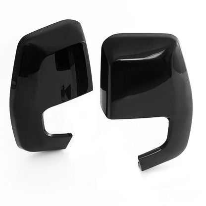 Glossy Black Rear View Mirror Cover Caps for Ford Transit Custom (2012-2023)