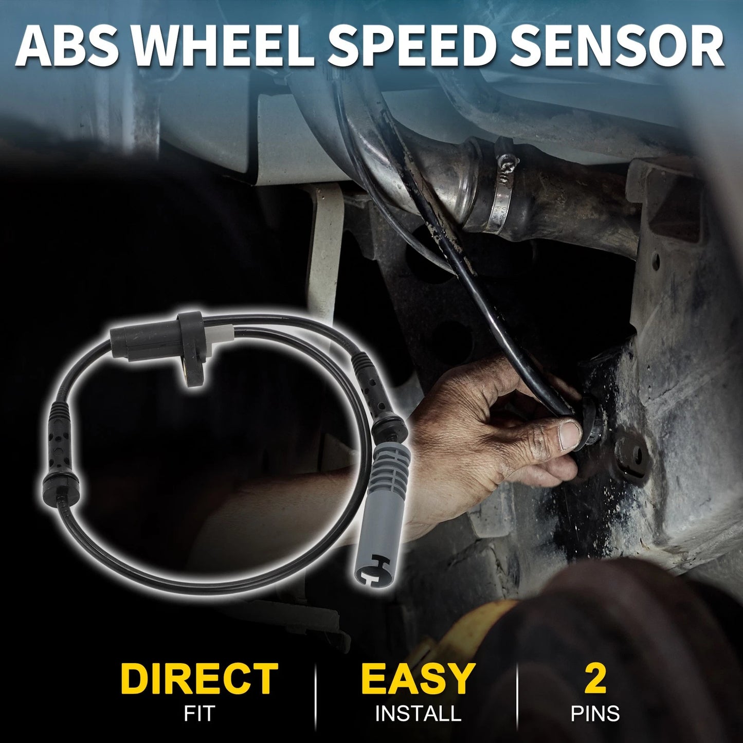 Front Left or Right ABS Wheel Speed Sensor for BMW 528i (1997-1999)