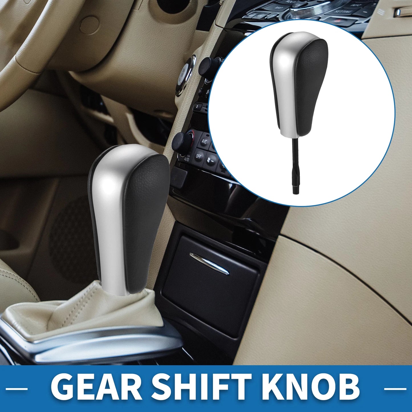 Faux Leather Gear Shifter Knob for BMW 1 Series E81 (2006-2011)