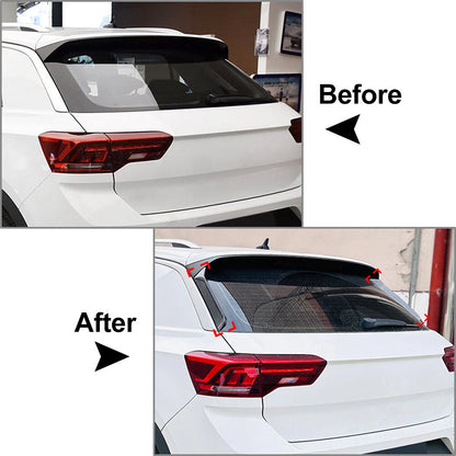 Glossy Black Rear Window Spoiler for VW T-ROC (2017-2024)