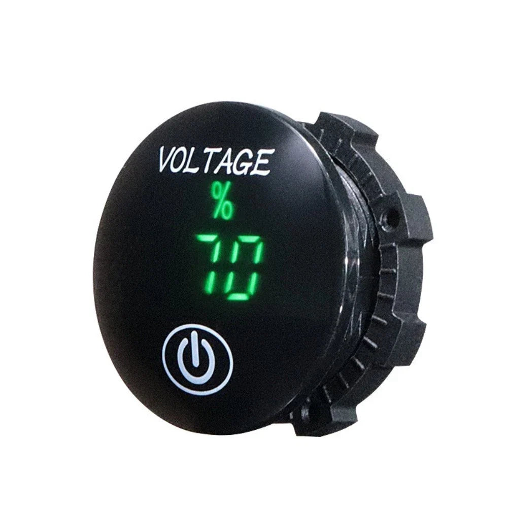 Digital Voltmeter 12/24V DC with LED Display for RV/Boat