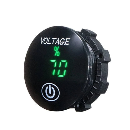 Digital Voltmeter 12/24V DC with LED Display for RV/Boat