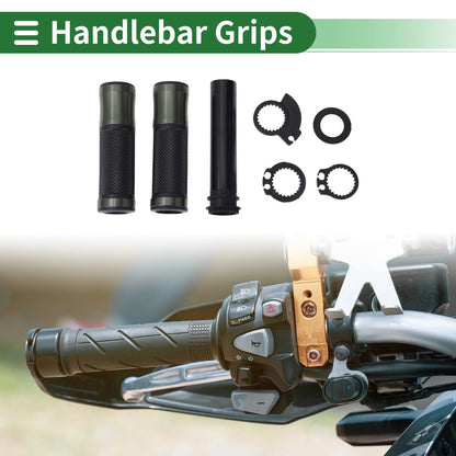 Grips / 7/8 22mm / Hand Grips Rubber Black for Motorcycle