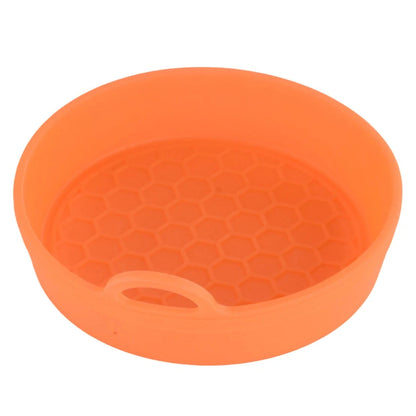 Silicone Anti-Slip Car Cup Holder Insert Coaster Mat Pad Universal Orange