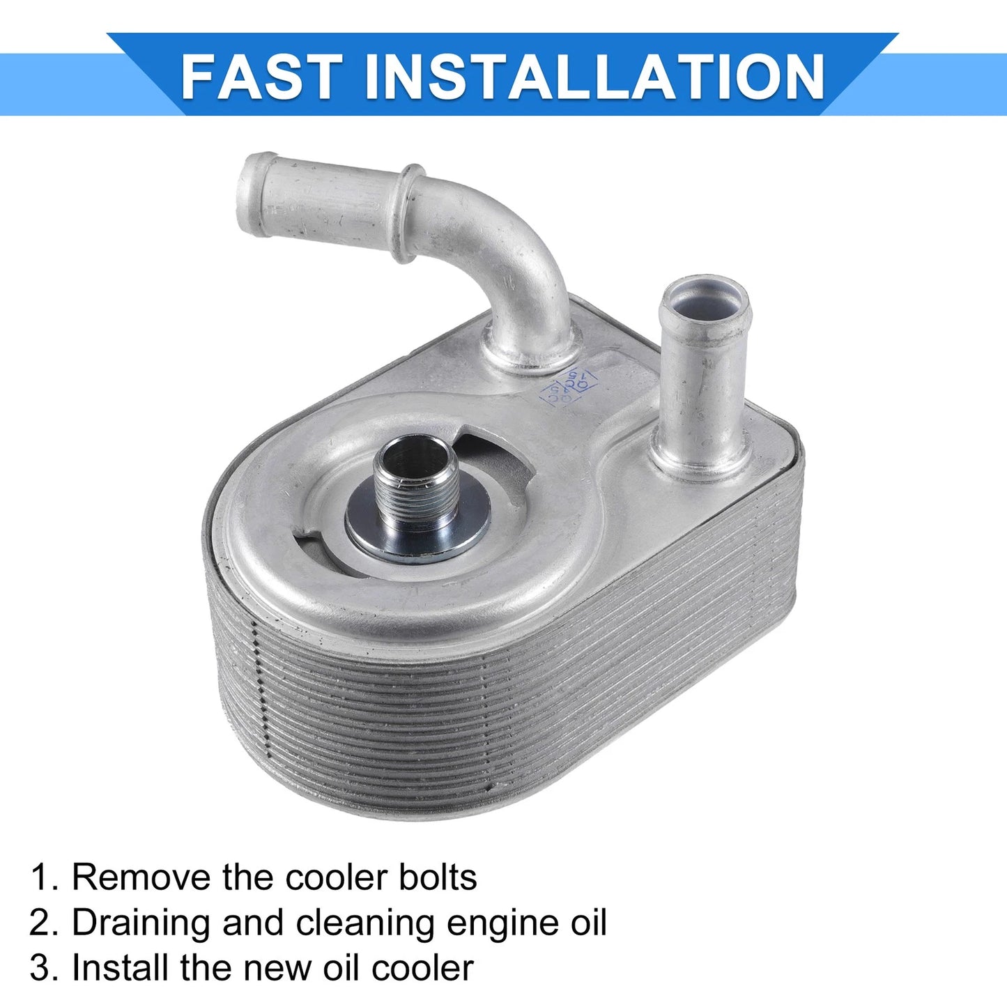 Engine Oil Cooler for Ford Fiesta (2011-2013) with Bolt