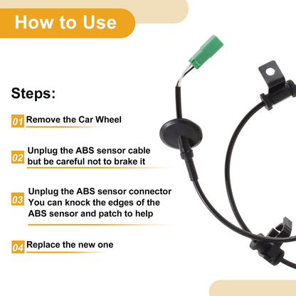 ABS Wheel Speed Sensor for Ford Escape Rear Left (2001-2007)