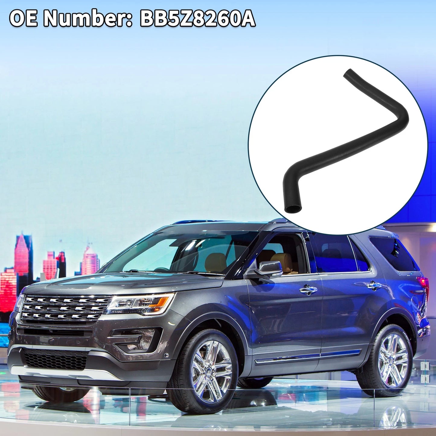 Radiator Hose Water Tank Drain Pipe for Ford Explorer (2011-2021)