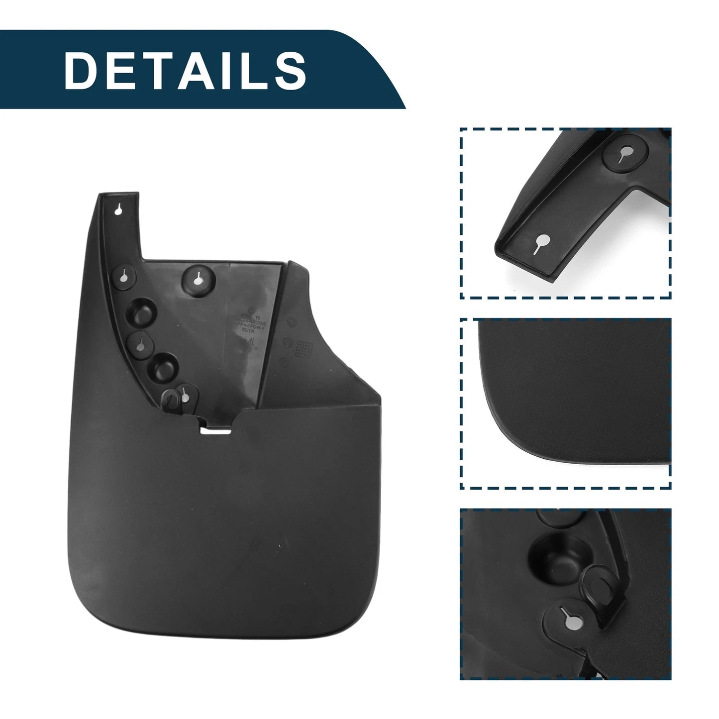 Mud Flaps Splash Guards 1 Set for Toyota Tundra (2010-2021)