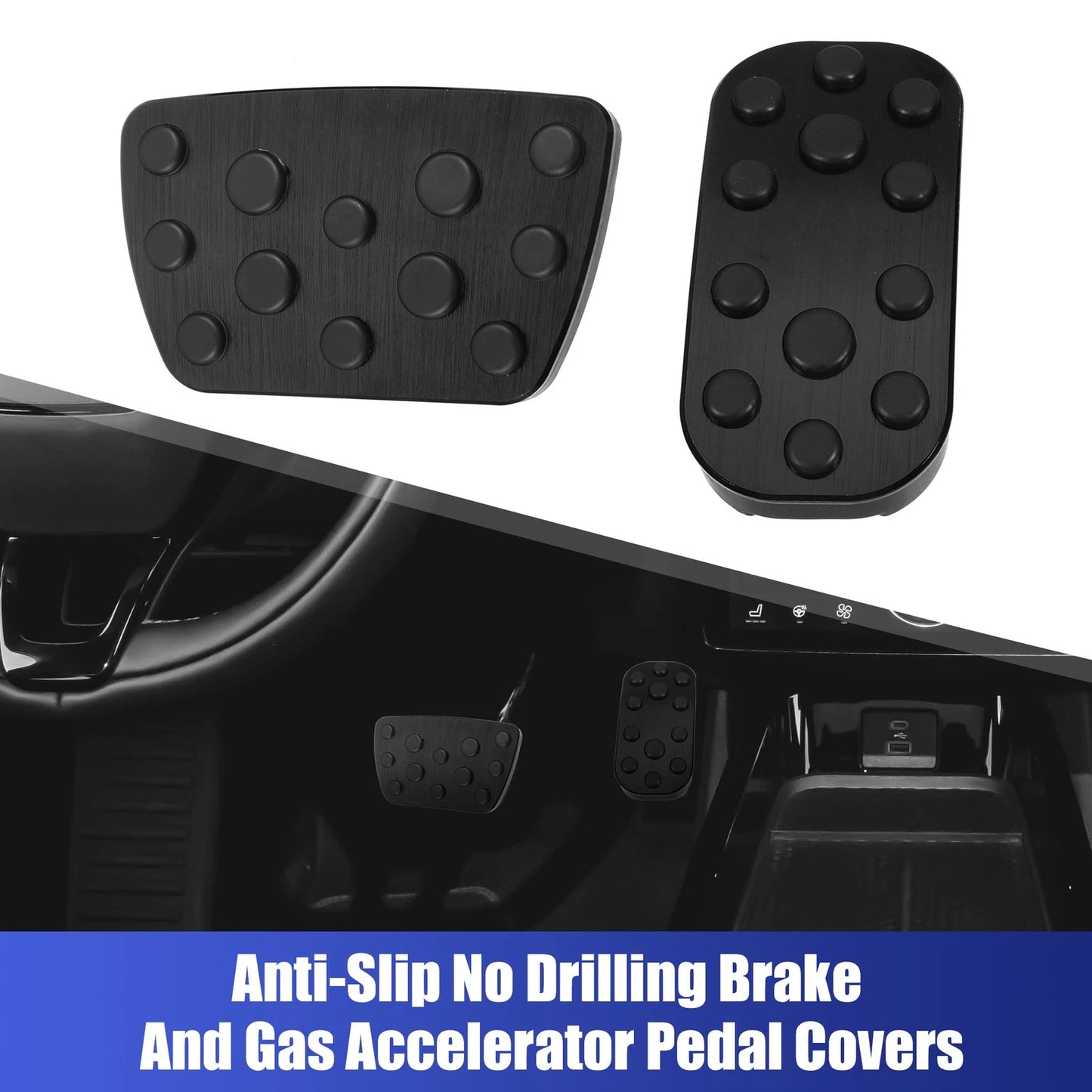 Brake Pedal Pads Cover Anti-Slip for Toyota Alphard (2002-2023)