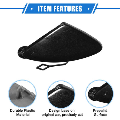 Front Bumper Tow Hook Eye Hole Cover for BMW 3 Series (2012-2015) Black
