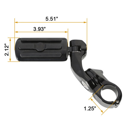 1-1/4" Universal Highway Foot Pegs for Harley