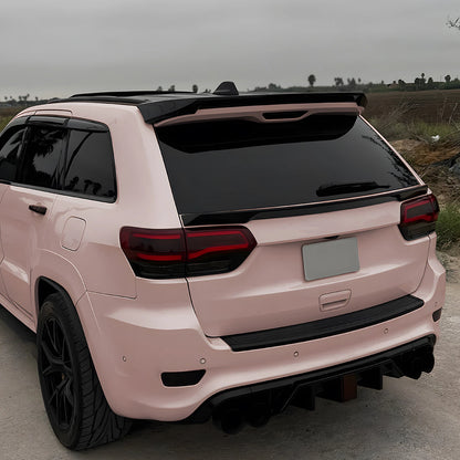 2 x Gloss Black Rear Spoiler Lip for Jeep Grand Cherokee SRT (2012-2021)