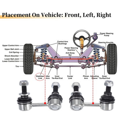 Front Stabiliser Sway Bar Links for Toyota Tacoma (2001-2004)
