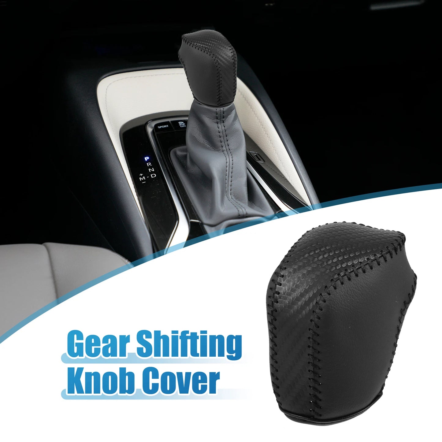 Gear Shifting Knob Cover for Toyota Avalon, Camry 2019-2023, Black Trim