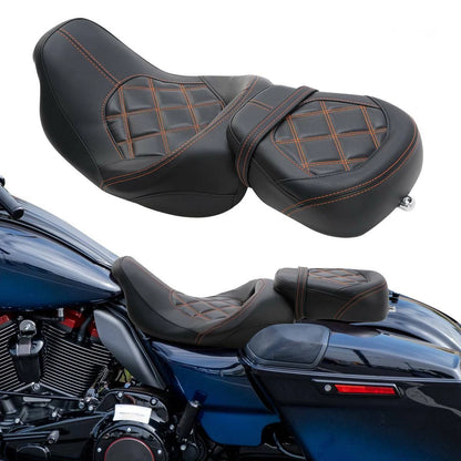 Driver Passenger Seat for Harley CVO Road King Street Glide 2009-2023