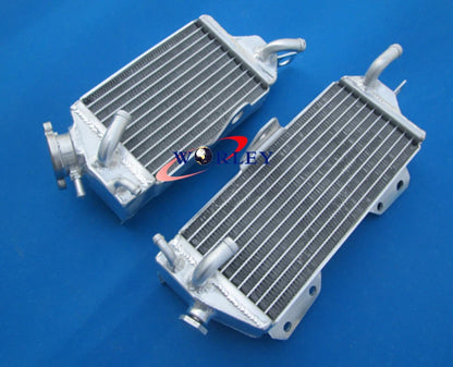 Aluminum Radiator + Green Hose for Kawasaki KX125 KX 125 (1990-1991)