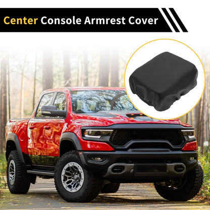 Armrest Cover for Jeep Wrangler Microfiber Leather Black (2011-2023)