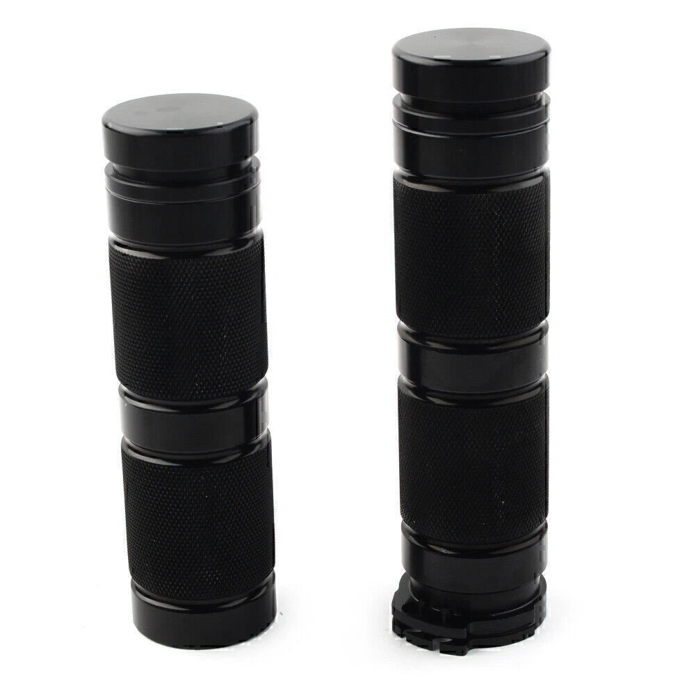 1" Black Handlebar Grips for Harley Sportster VRSC XL883 XL1200 (2004-2023)