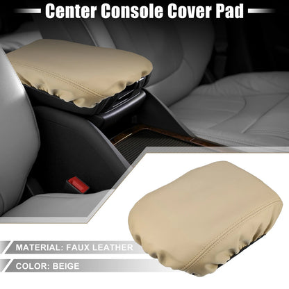 Waterproof Armrest Seat Box Cover for Ford Explorer (2012-2019) Beige