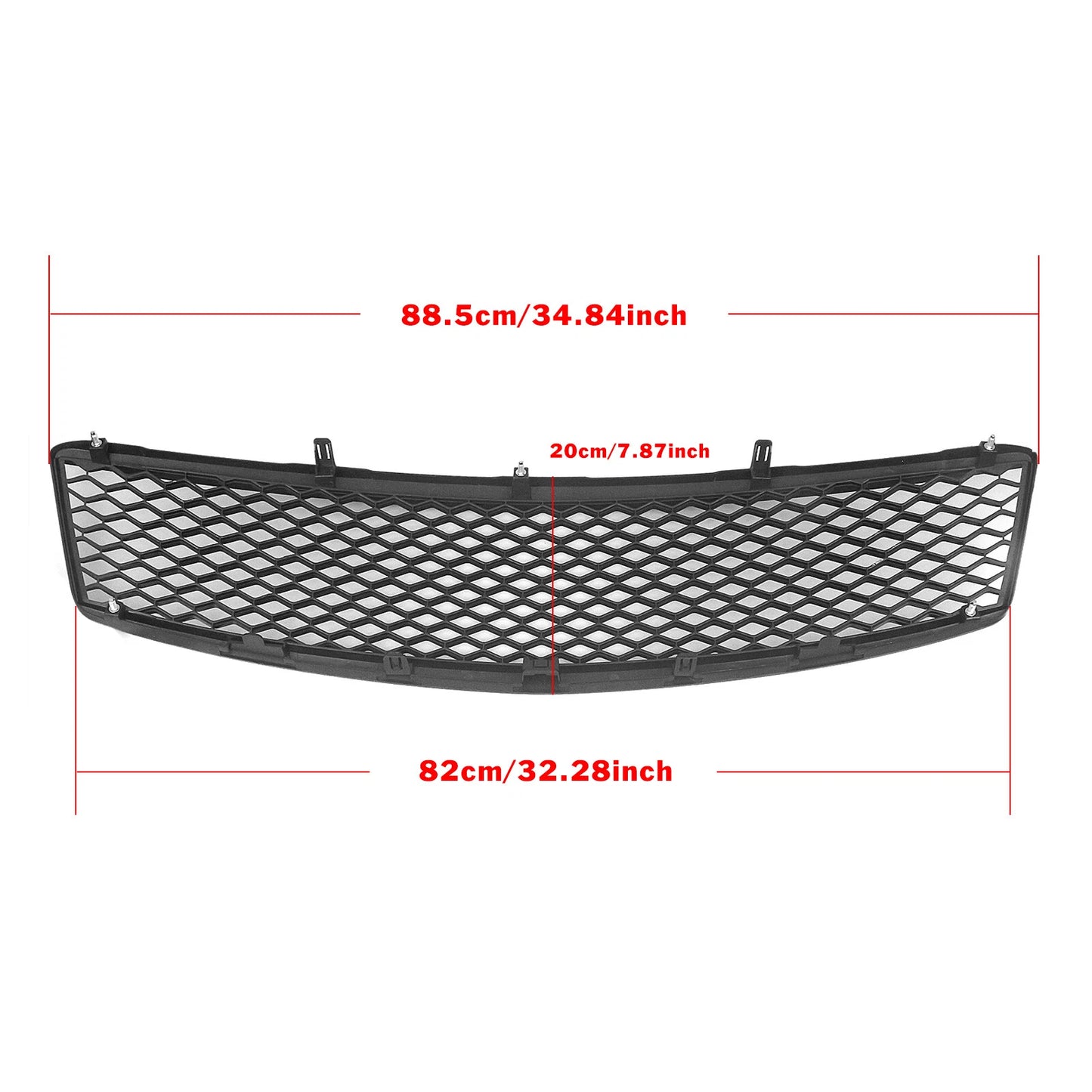 1x Front Grille Mesh for Infiniti G35 G37 (2007-2009) Gloss Black