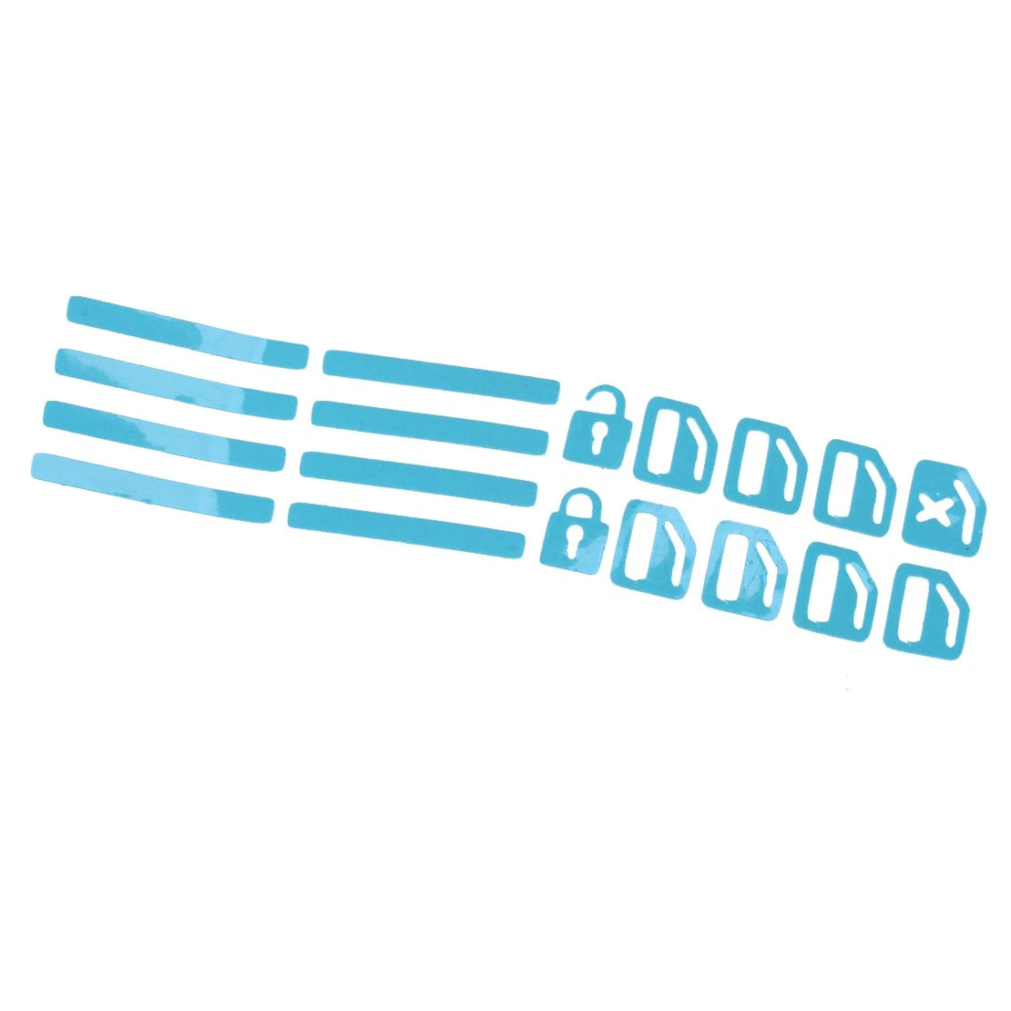 Luminous Blue Door Window Switch Sticker Decal for Universal Cars