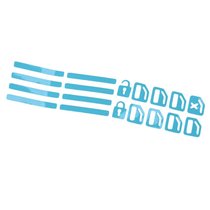 Luminous Blue Door Window Switch Sticker Decal for Universal Cars