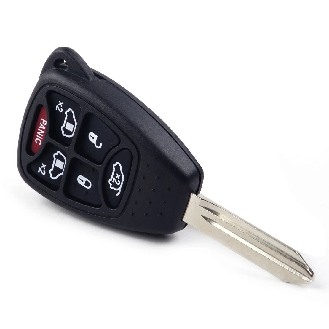 6 Button Remote Smart Key Shell Case for Chrysler Jeep Dodge (Fits Various Models)