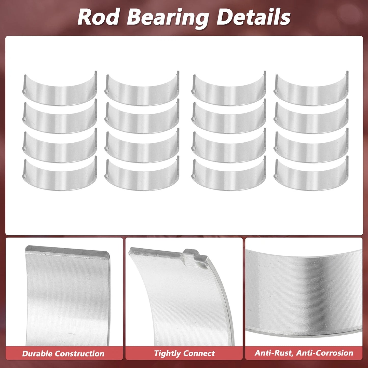 16 x Connecting Rod Bearing Set for Chrysler 300 Dodge