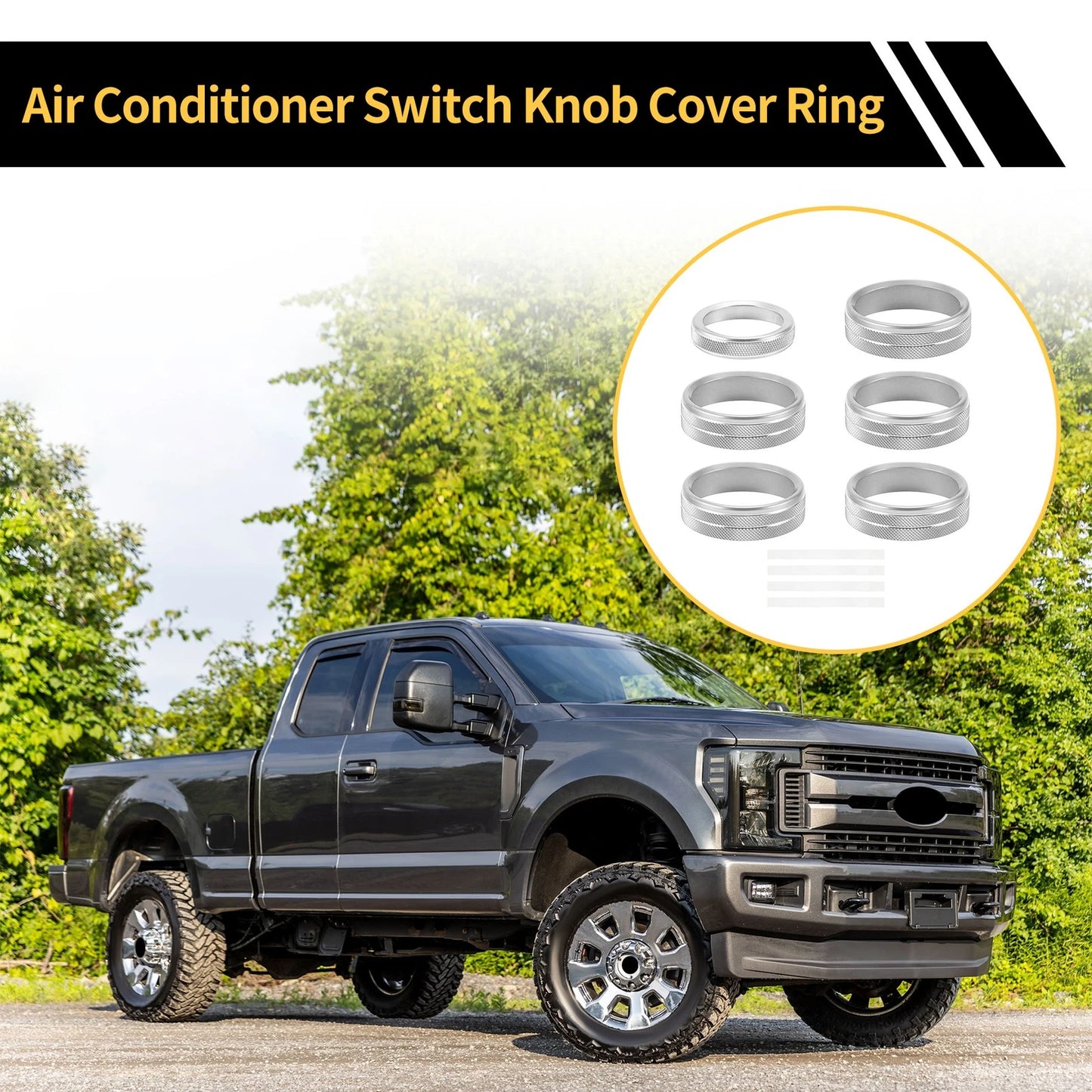 Air Conditioner Switch Knob Cover Ring for Ford F-150 (2015-2023)