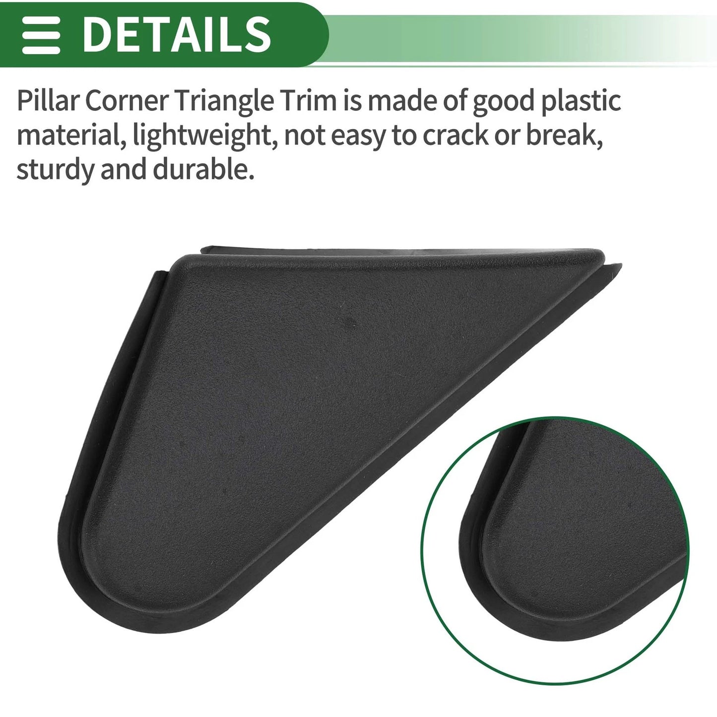 Front Right Triangle Trim for Mitsubishi Lancer Evolution (2008-2015)