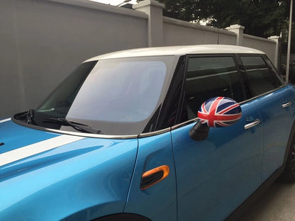 Pair Union Jack England Side View Mirror Cover Cap fit For MINI Cooper F56 F55