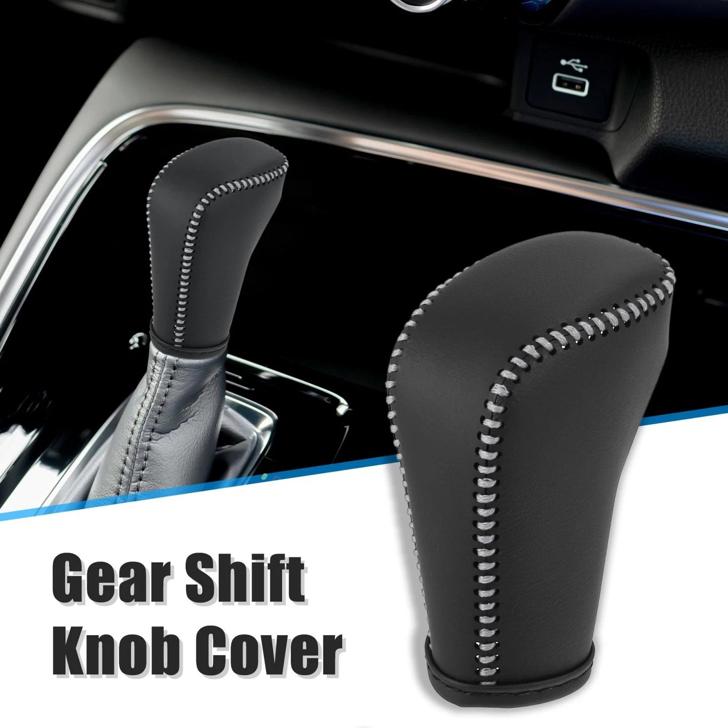 Black Gear Shift Knob Cover for Honda Accord (2018-2022)