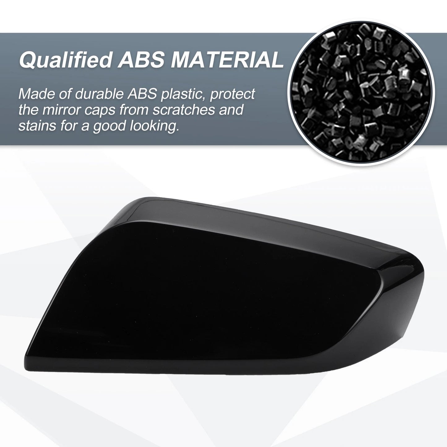 Left Side Rearview Mirror Cover Cap Gloss Black for Chevrolet Impala (2014-2020)