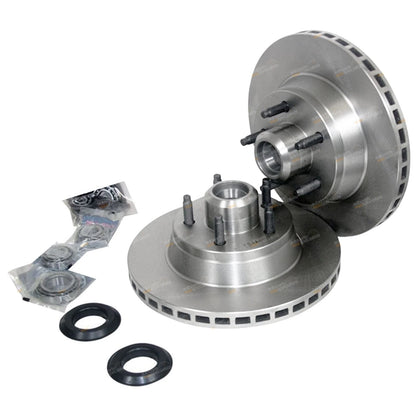 Front Disc Rotors Wheel Bearings for Falcon XH EF EL XR6 XR8 (1994-1999)