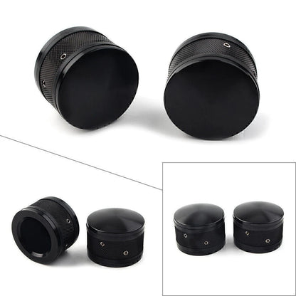 CNC Front Axle Nut Cover Caps for Harley Sportster Softail Road King