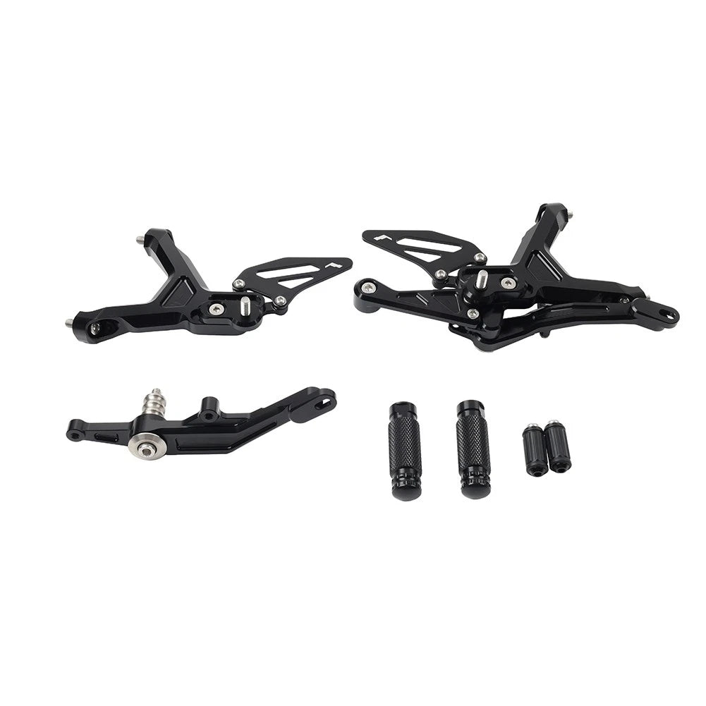Adjustable Foot Pegs for BMW S1000RR M1000RR 2019-2024 Black