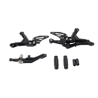 Adjustable Foot Pegs for BMW S1000RR M1000RR 2019-2024 Black